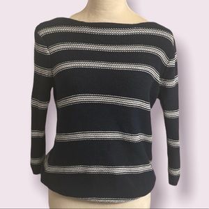 Nautical Navy Striped Light Sweater